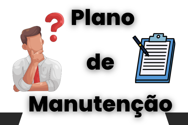 Homem analisando o plano de manutenção do PMOC ao lado de uma prancheta com informações técnicas
